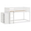 Lit superposé simple au-dessus de simple avec tiroirs et tablettes-107224396