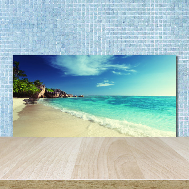 50cm W x 100cm L Glass Peel and Stick Panel