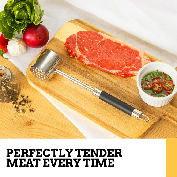 Meat Smasher Tool Meat Hammer, Meat Beater Food Mallet Meat Pounder Pounder  Flattener Dual Sided Meat Mallet Stainless Steel Tenderizer Cooking
