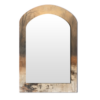 Miroir mural Red Brown Autumn Vintage Vibes Barn