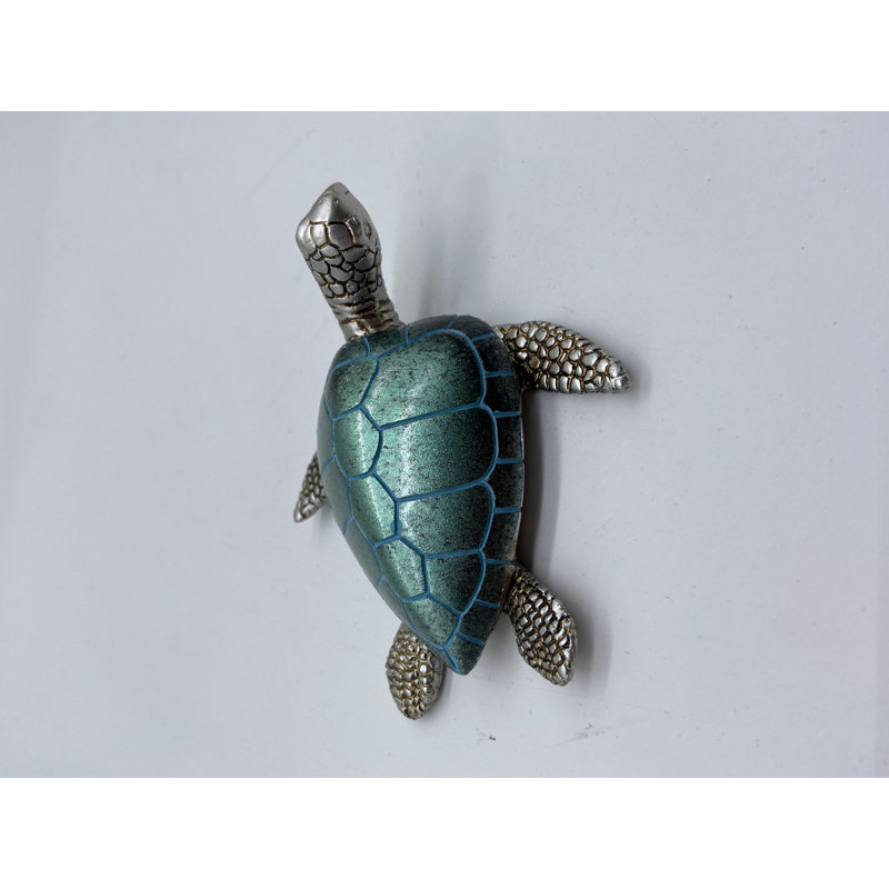 Ned Animals Figurines & Sculptures, Teal/Silver