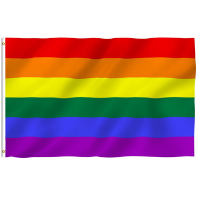 4x6 Foot Rainbow Flag 6 Stripes Polyester