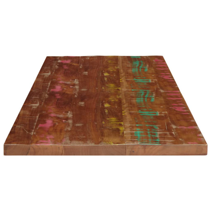 Vidaxl Table Top Rectangular Solid Wood Reclaimed, 3.8cm H x 100cm W x 60cm D