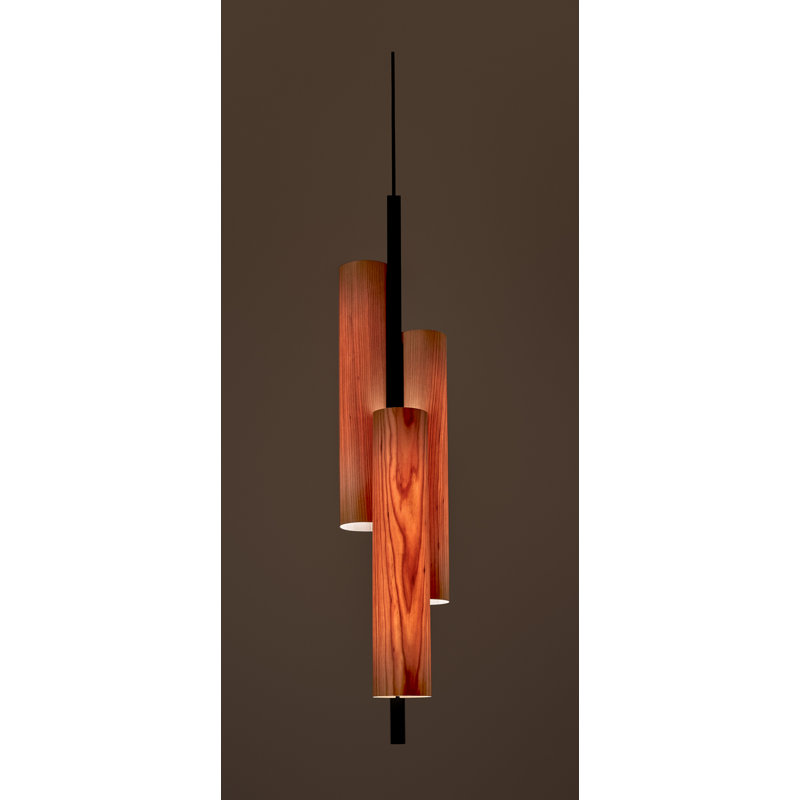 Black Note 3 - Light LED Pendant, Ivory White, Matte Black