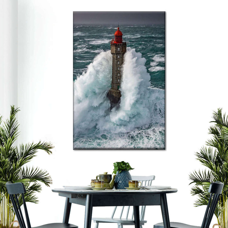 Tempête à la Jument, reproduction sur toile, H 45 po x l 30 po x P 1,25 po