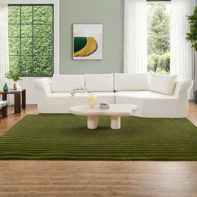 Canapé d'angle modulaire moderne, mousse beige, accoudoirs larges, spacieux, idéal pour la maison