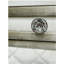 Table de chevet en velours beige Lucienne