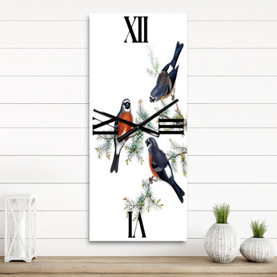 Horloge murale animaux de campagne