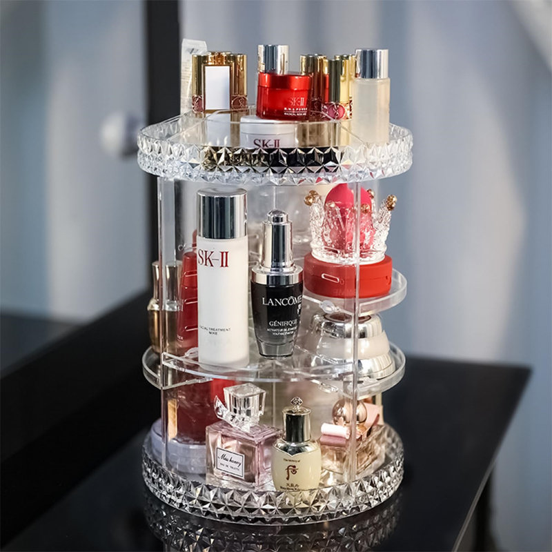 Crystil Plastic Makeup Organiser