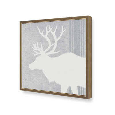 Antlered Silhouette II Canvas Print