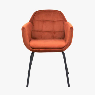 Bendte 40cm H Upholstered Metal Upholstered Back Accent