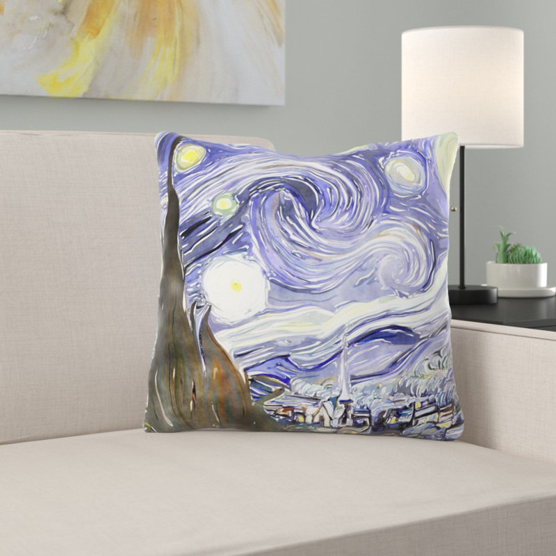 Mullett Reversible Throw Pillow, Microsuede, Indoor