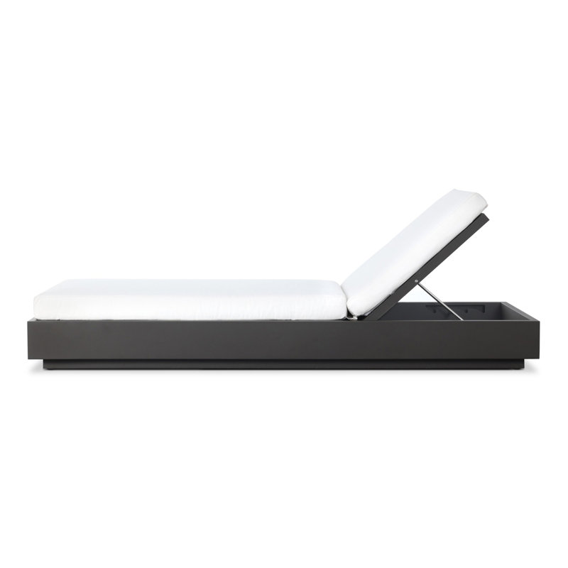 Katari Outdoor Chaise Lounge, White