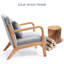 Chaise avec accoudoirs de lecture rembourrée Comfy-556028728