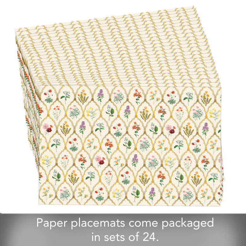 Napperons en papier de qualité supérieure Wildflowers