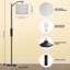 62" Arched Floor Lamp with Remote Control and Bulb Included-1490146581