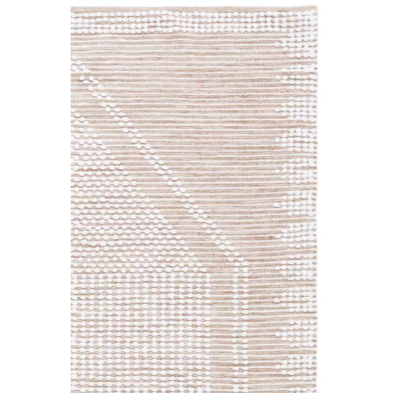 Tapis beige / ivoire Jennavie 980, Tapis de couloir 2 pi 3 po x 8 pi