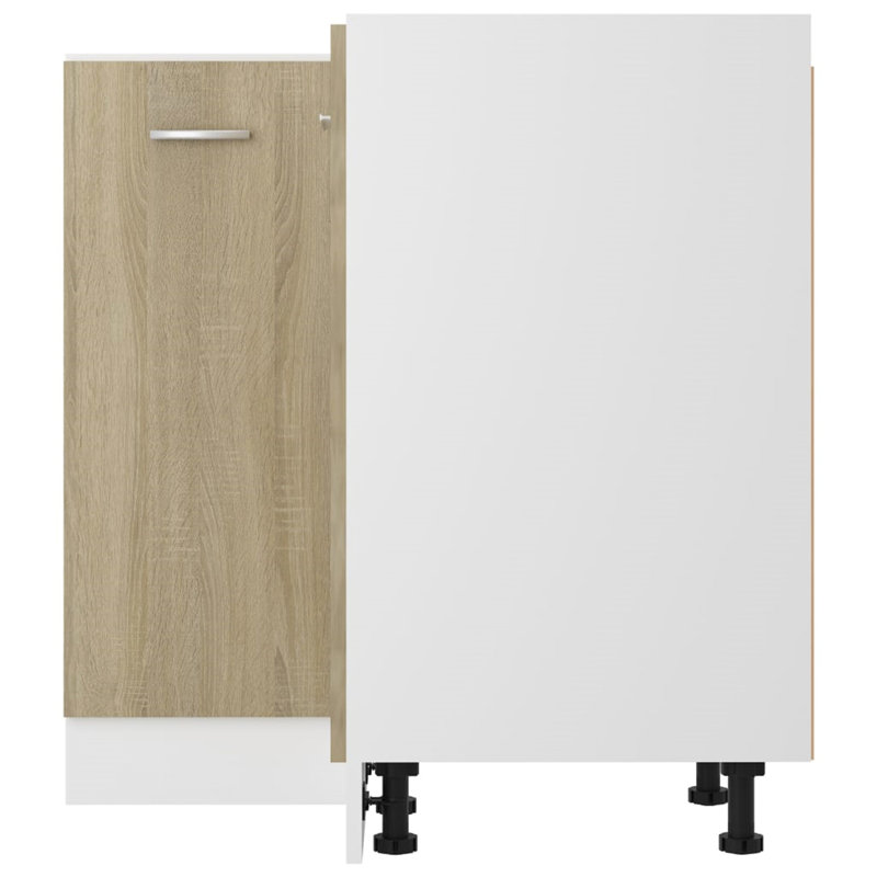 Corner Bottom Cabinet 75.5X75.5X80.5 Cm, Brown