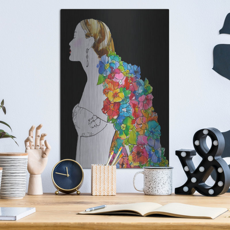 " Flower Hair " by Schuyler Rideout, 16" H x 12" W