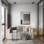 Miroir rectangulaire en métal noir 24 "x 30" Eviva-463548057-463548055