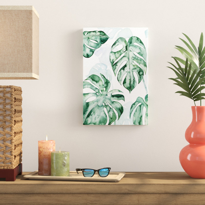 Split Leaf I by Grace Popp - Painting Print, 46cm H x 30cm W, Wrapped Canvas