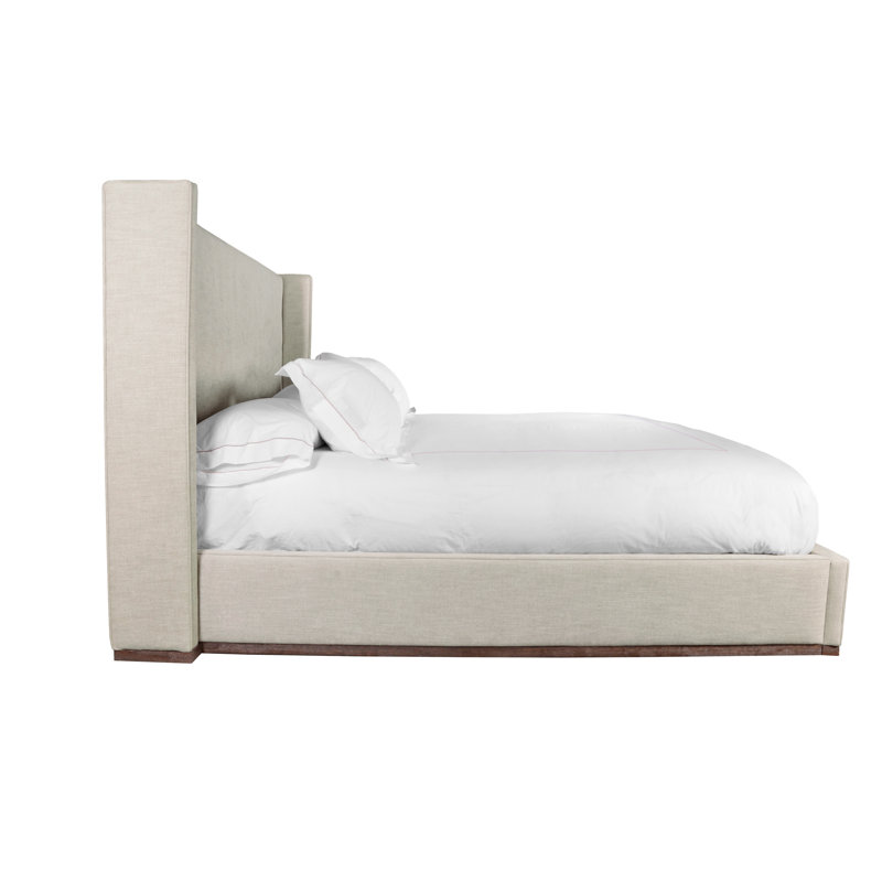 Simona Upholstered Wingback Bed, King