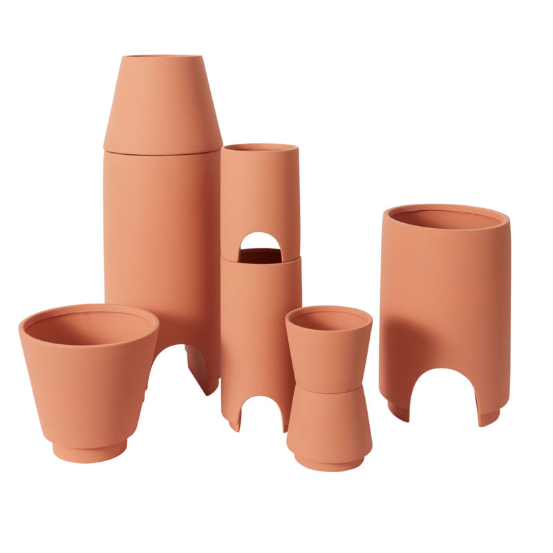 Lucca Stacking Planter - Small Cylinder 7"x 10.25"