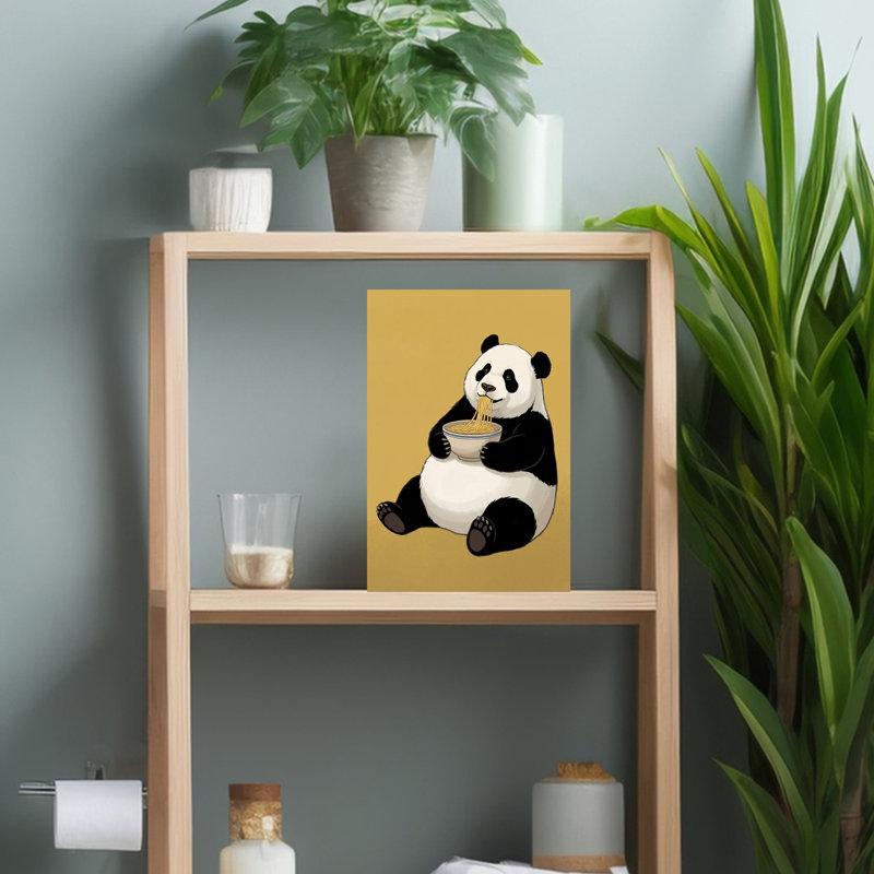 Art mural forêt de panda, H 18 po x l 12 po
