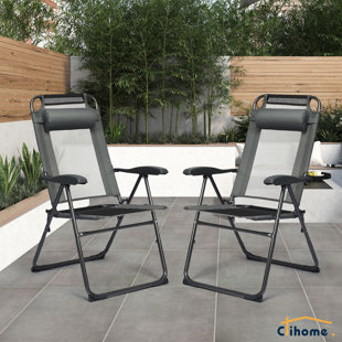 Chaise de camping inclinable / pliante (Ensemble de 2)