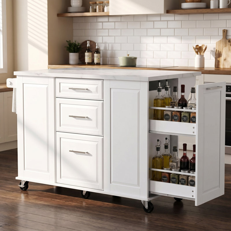 Kitchen Island, White