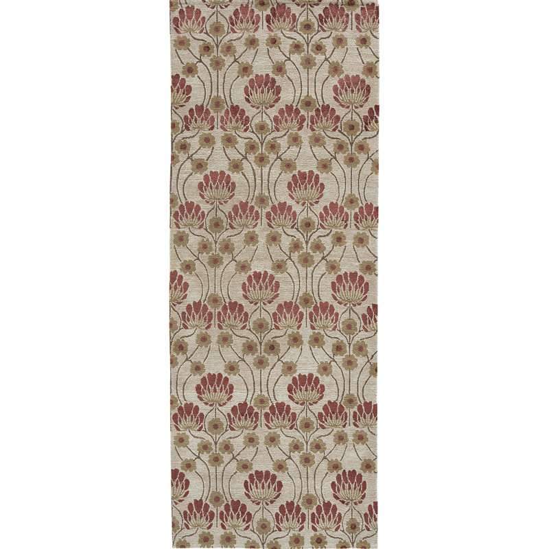 Floral Area Rug, Runner 2'6" x 8'
