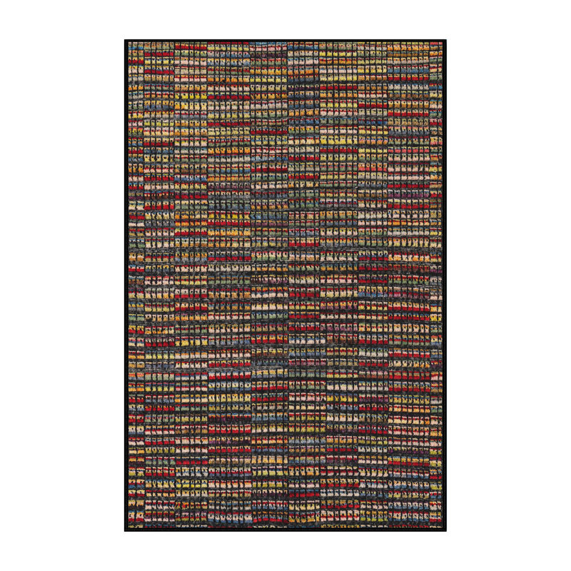 Abstract Indoor Rug, Rectangle 7' x 9'