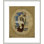 Nature morte (verre à vin et journal) par Pablo Picasso - estampe numérique encadrée