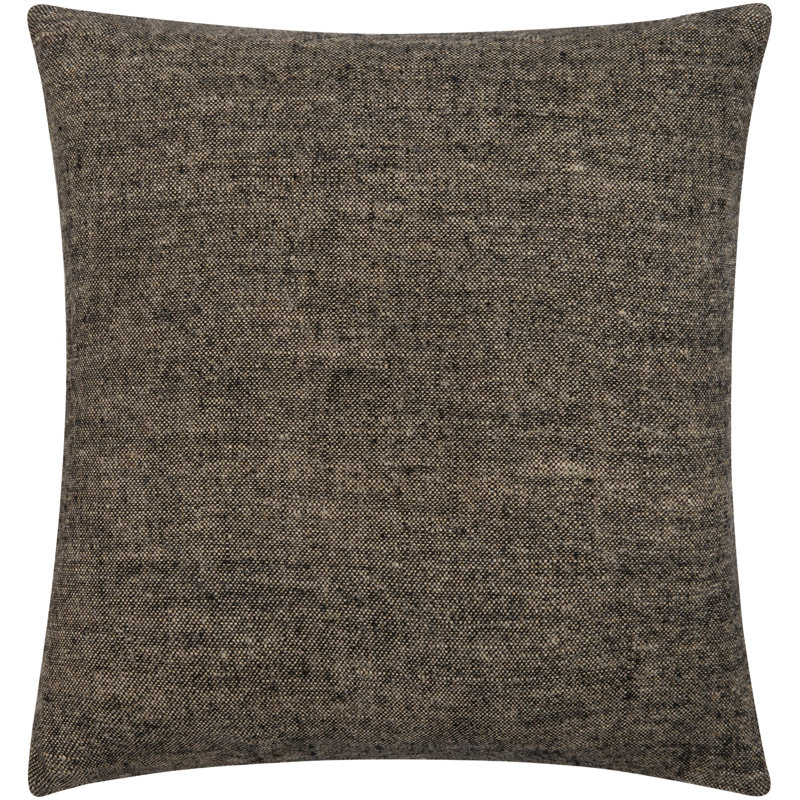 Coussin Alcona, 18 po x 18 po, Gris foncé, Inférieur