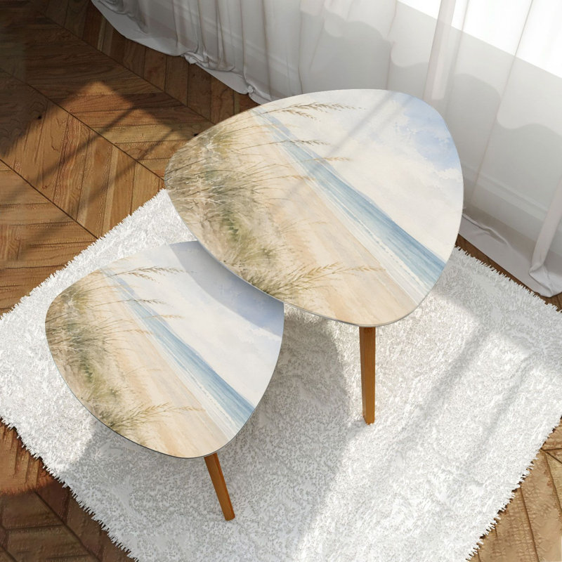 Ensemble de 2 tables basses gigognes Triangle Nest