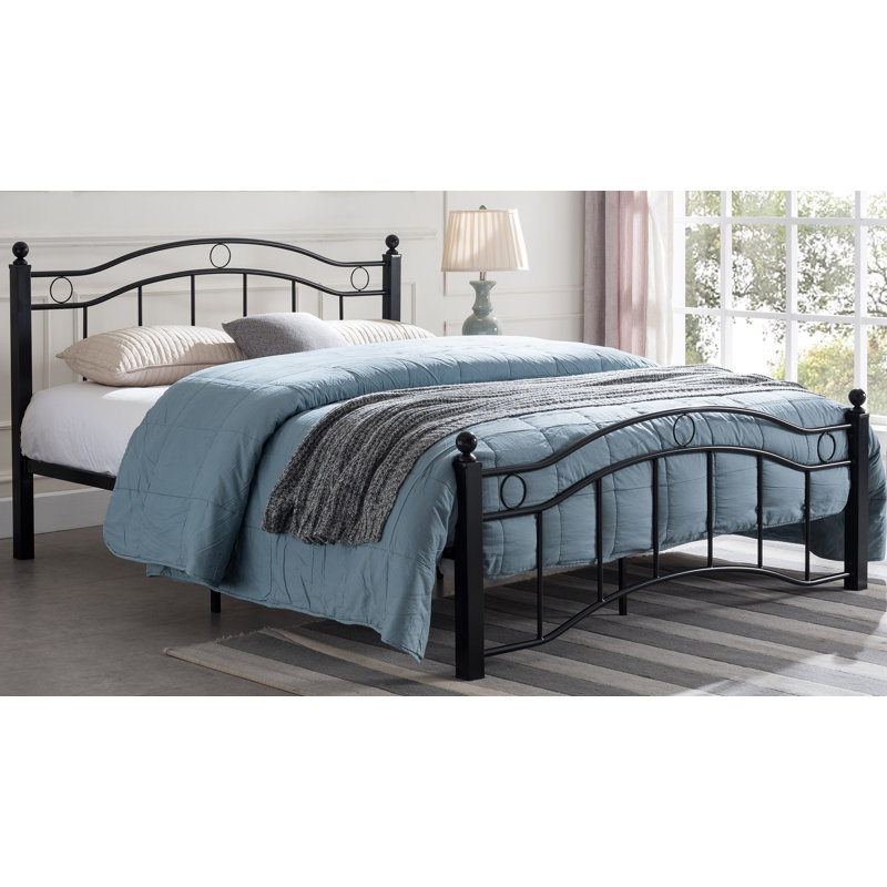 Platform Bed, White, King
