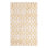 Corando Geometric White/Gold Area Rug