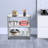 3-Tier Metal Rolling Utility Cart with Wheels
