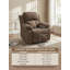 Fauteuil inclinable couleur Peanut | 110-115 ° réglable | Tissu épais et résistant à l'usure | Cadre en bois massif