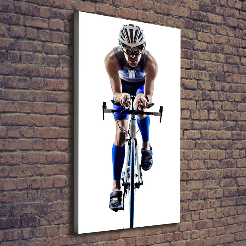 Cyclist - Wrapped Canvas Print