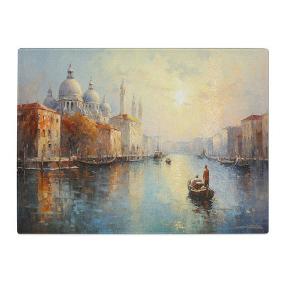 Venice Impressionism  Glass Chopping Board