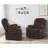 35.8" W Chenille Heated Power Recliner-120025368