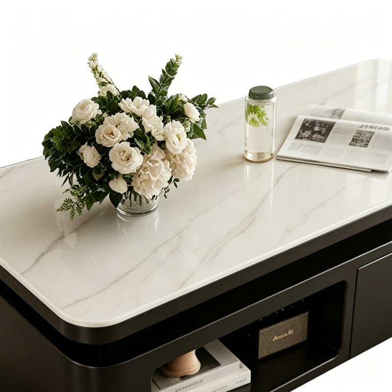 Cantero, Blanc / Gris, H 17,71 po x L 39,37 po x l 19,68 po, Noir
