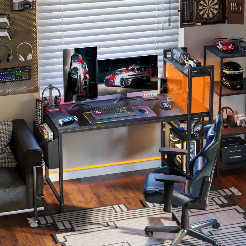 Metal Base Computer Desk