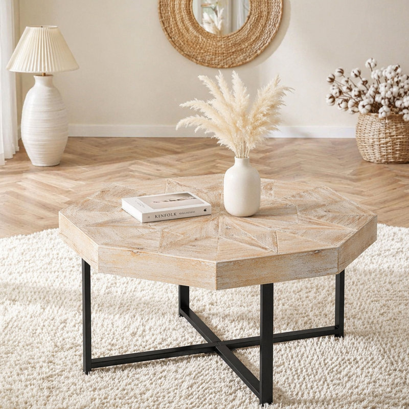 Plateau de table en bois 30 po, Blanc antique