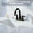 Modern 2-Handle 4" Centerset Bathroom Sink Faucet with High-Arc 360° Swivel Spout-123030707