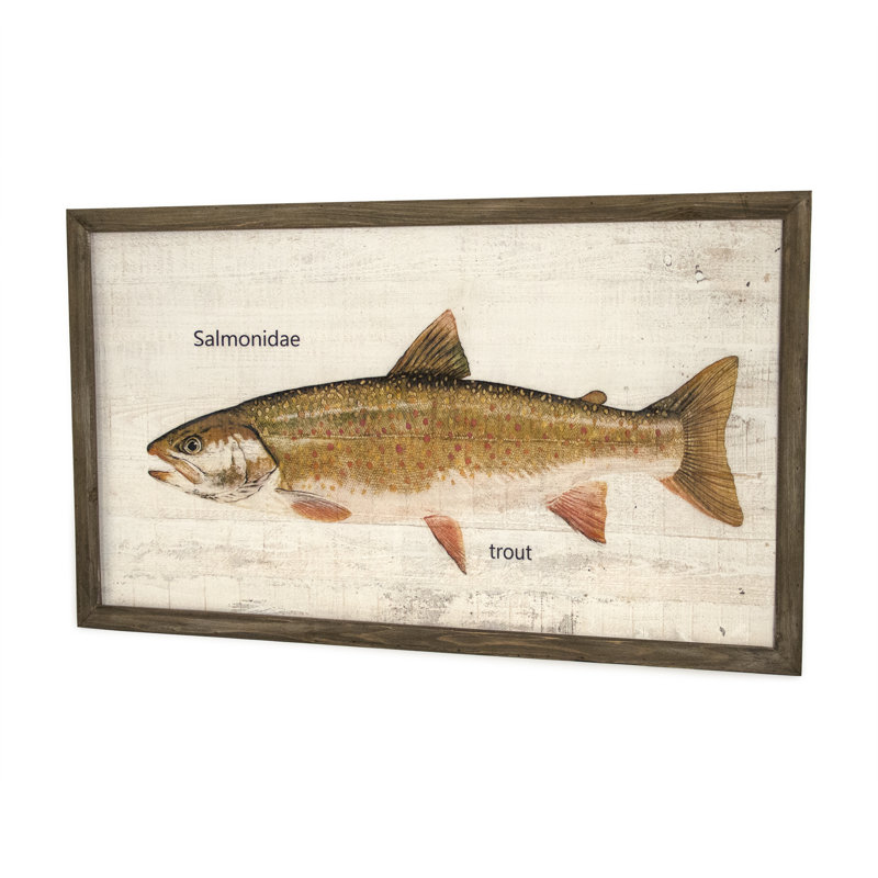 Trout Print, 23.5" H x 39.5" W x 1.5" D