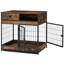 Cage pour chien rustique à deux portes - l 31,5 po x l 22,43 po x H 31,42 po