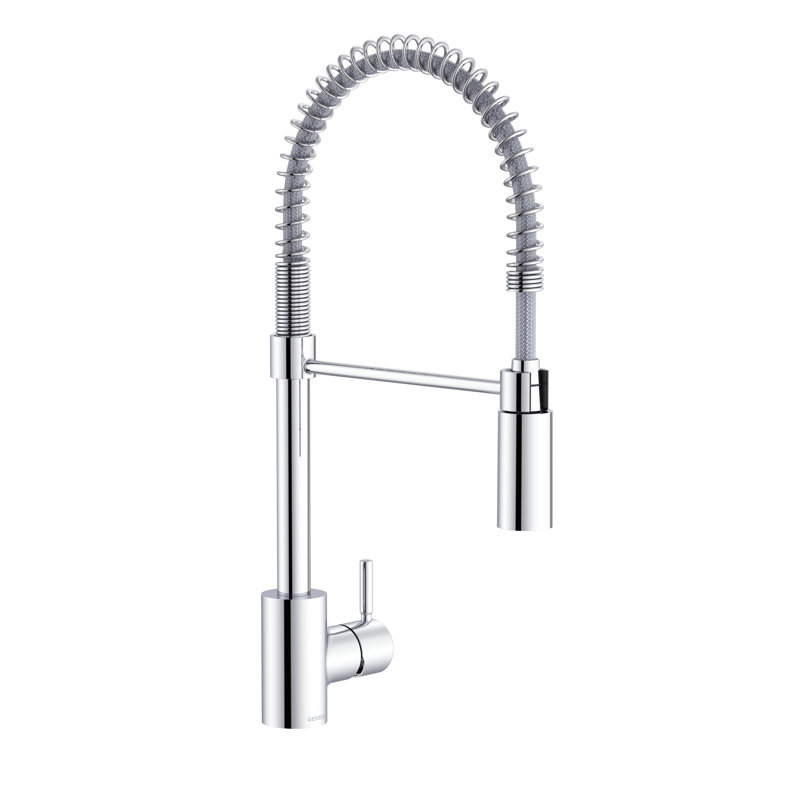 The Foodie Pre-Rinse Single Handle Kitchen Faucet, Chrome