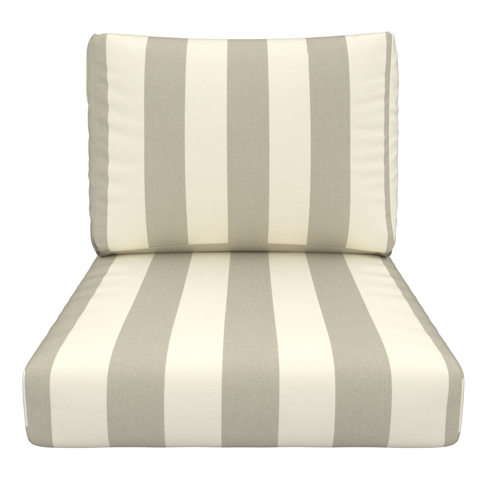 Amala Indoor/Outdoor Sunbrella® Cushion, 24" W x 5" D, Sunbrella Solana Seagull 